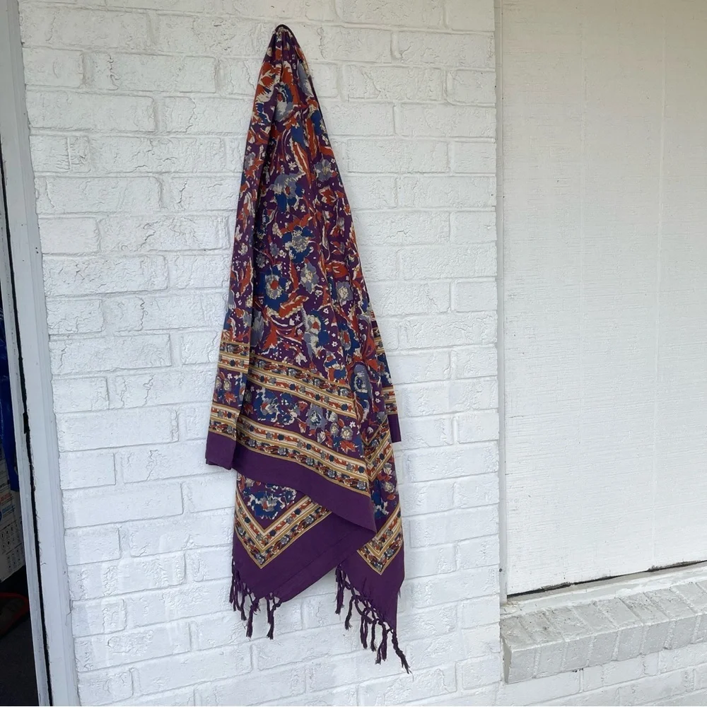 Woodlands Fairy Urban Outfitters Siya Purple Fringe bohemian tapestry NWOT rare!